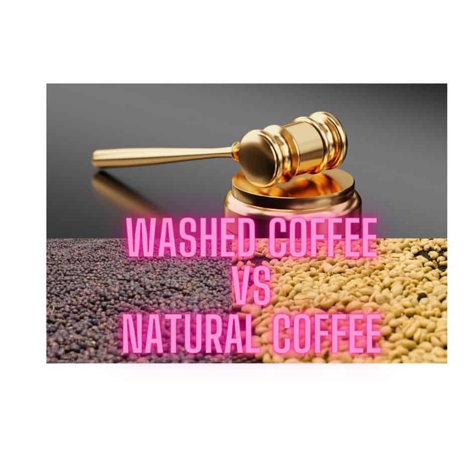 Washed coffee vs. White coffee