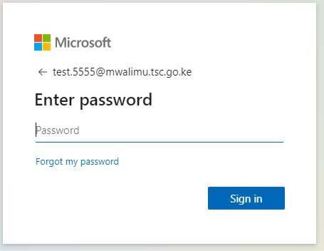enter password email activation for teacher