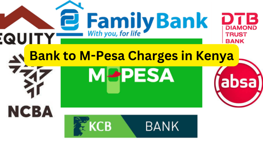 Comparative Analysis of Bank to M-Pesa Charges in Kenya: From Most Affordable to Most Expensive