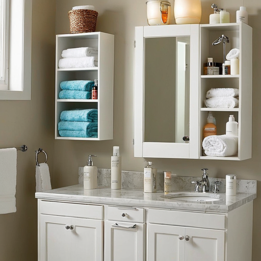 small bathroom ideasvertical storage solutionsmaximize vertical space with shelves or cabinets th 1