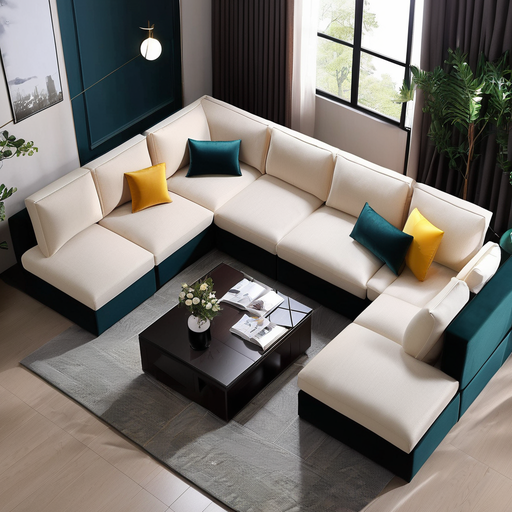 U Shaped modular sofa